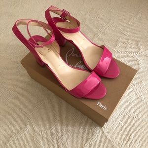 Hot pink sandals